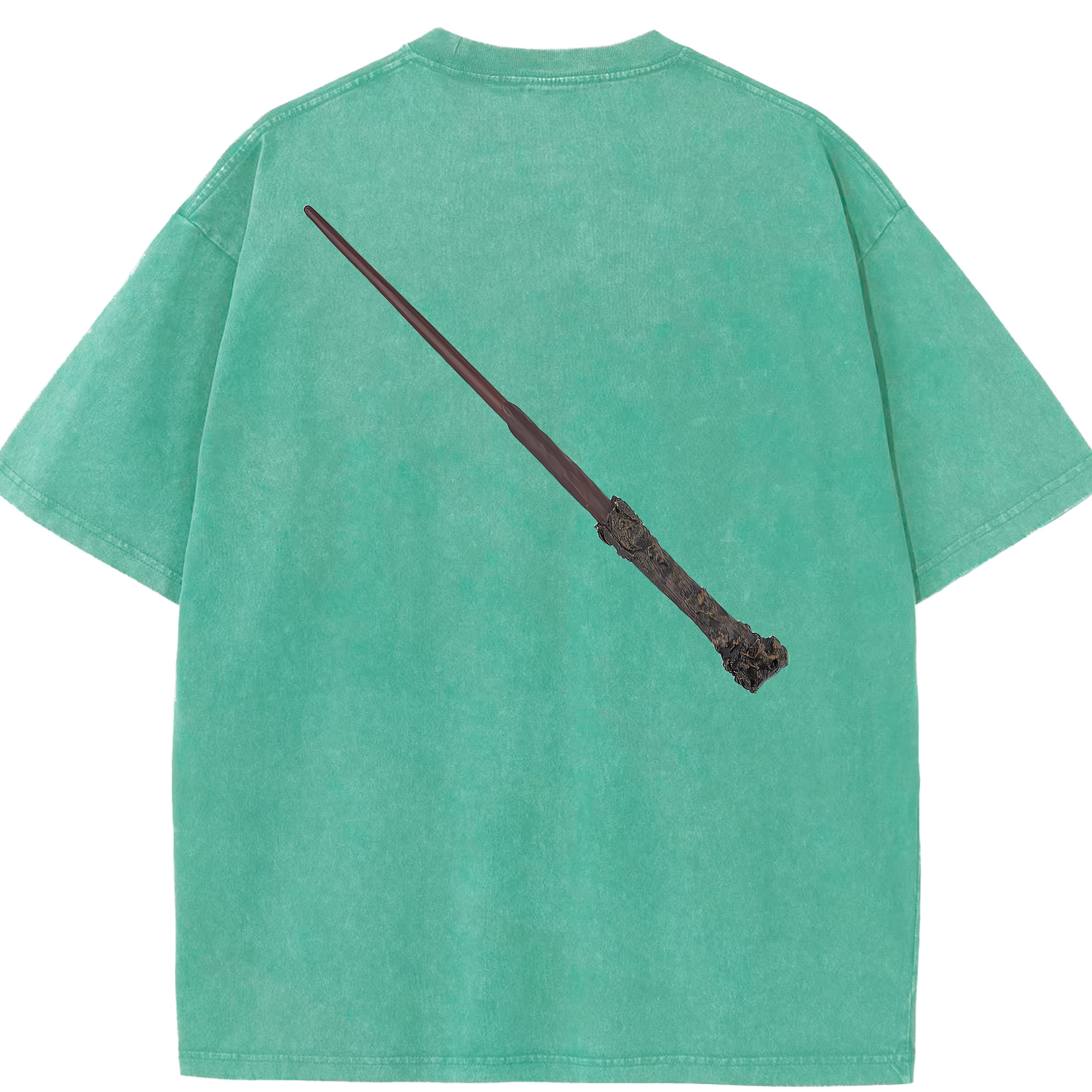 （画像用） Harry Potter ハリー・ポッターシリーズ 綿100% ヴィンテージ風 半袖Tシャツ（背面プリント）